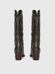 Billini Damica Cowboy Boots Washed Brown